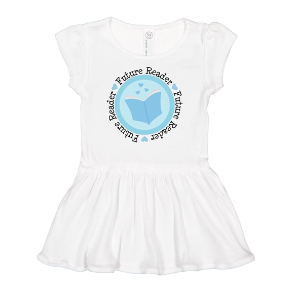 Inktastic Reading Future Reader Books Girls Baby Dress