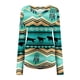 thumbnail image 4 of Moda Mujer Camisas casuales de manga larga Primavera Otoño Tops Blusa con cuello en V Pompotops FGAJ12952, 4 of 5