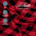 thumbnail image 4 of Bare Home Ultra-Soft Sheet Set - Premium 1800 Collection - Deep Pockets - 4-Pieces - King, Buffalo Plaid - Red/Black, 4 of 6