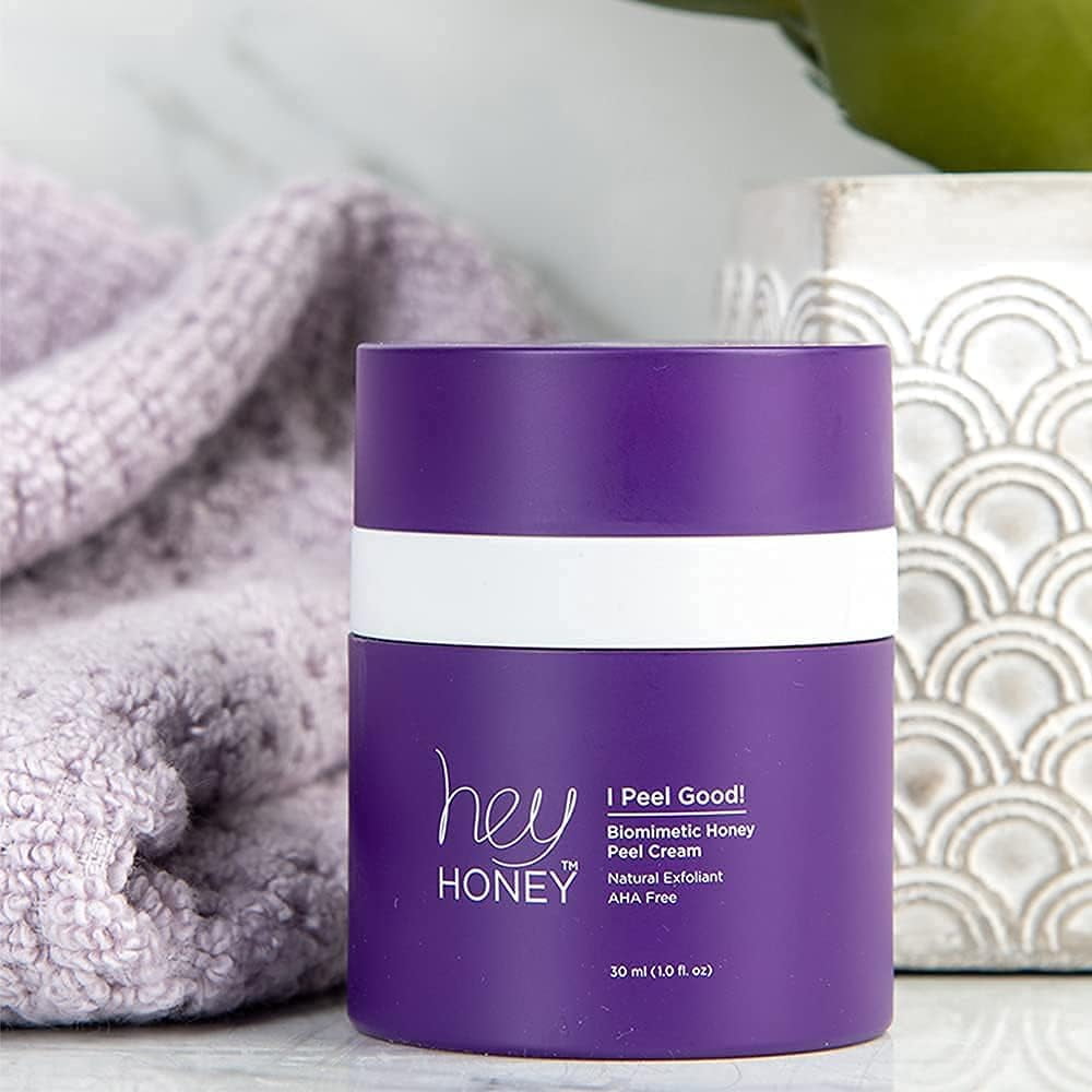 Hey Honey I PEEL GOOD! Biomimetic Honey Peel Cream, Natural Exfoliant, AHA Free, Cream, 30 ml (1.0 fl. oz)