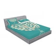 thumbnail image 3 of Ambesonne Vintage Fitted Sheet & Pillow Sham Set, Retro Bike with Baloons, Twin, Multicolor, 3 of 3