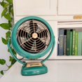 thumbnail image 2 of Vornado VFAN - Ventilador circulador de aire clásico, 3 velocidades, construcción de metal, flujo de aire ajustable, color verde, 2 of 6