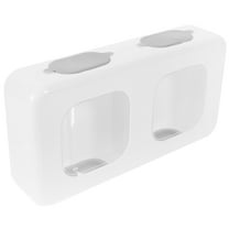 HEALEEP 1Pack Space Saving Kitchen Organizer Wraps Dispenser Wall Mounted For Kitchen Essentials In White