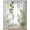 White, variant on Green Leaves Sheer Curtains 84 Inch Length 2 Panels Set for Living Room/Bedroom, Summer Botanical Farmhouse Watercolor Leaf Kitchen Curtains Grommet Semi-Sheer Curtains Window Treatments 42"x84"x2