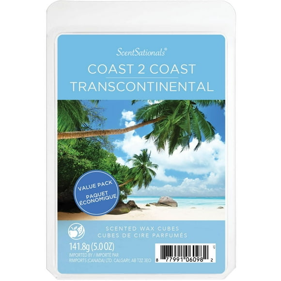 ScentSationals Scented Wax Cubes Value Pack - Coast 2 Coast, 5.0 oz (141.8g)