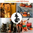 thumbnail image 6 of BadPiggies Cracker Barrel Ghost Witch Messenger with LED Lantern Ghost Statue Ornament Halloween Decorations (Black), 6 of 8