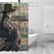 thumbnail image 3 of Cortina de ducha de tela de poliéster impermeable The Walking Dead, decoración de baño, kit de cortina de ducha con ganchos, 72 x 72 pulgadas, 3 of 7