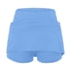 thumbnail image 5 of Falda de tenis para mujer con pantalón corto interior - Falda pantalón deportiva de cintura alta para yoga/correr - Tejido de secado rápido, cintura elástica, tallas S-XXXXXL, 5 of 6