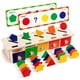thumbnail image 1 of Juego Coogam Montessori Toys, caja clasificadora con forma de color de madera, bloques geométricos a juego, juguetes educativos para el aprendizaje temprano, regalo para bebés de 3 a 5 años, 1 of 7