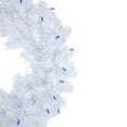 thumbnail image 4 of Northlight Pre-Lit Woodbury White Pine Artificial Christmas Wreath - 24" - Blue Lights, 4 of 7