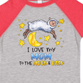 thumbnail image 4 of Inktastic I Love my Mom to the Moon and Back Cute Sheep Boys or Girls Toddler T-Shirt, 4 of 5