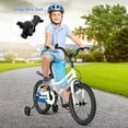 thumbnail image 3 of Costway 18" Kid's Bike with Removable Training Wheels & Basket for 4-8 Years Old  White, 3 of 8