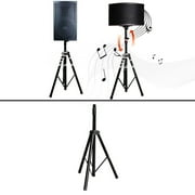 2017 New Universal Portable Retractable Black Heavy Duty Tripod Surround Holder Pole Mount DJ PA Speaker Stand Support Bracket