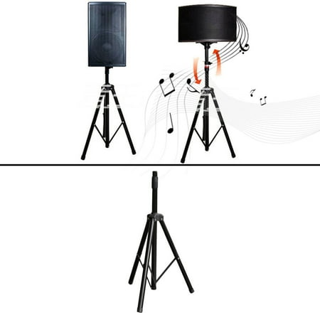 2017 New Universal Portable Retractable Black Heavy Duty Tr Surround Holder Pole Mount DJ PA Speaker Stand Support Bracket