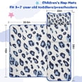 thumbnail image 5 of White and Blue Of Leopard Print Toddler Nap Mats for Kids Preschool,Sleeping Mat Bag or Kids,Toddler Sleeping Bag,Toddler Nap Mat or Daycare, 5 of 6