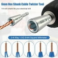 thumbnail image 3 of FABLE- 3X Wire Stripping Twisting Tool Electrical Drill Wire Stripper Cable Nut Twister, 3 of 5