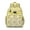 Yellow-18, variant on Bohemian Floral Elephant Backpack Baby Elephant and Mandala Pattern Bookbag for Students with Abstract Ethnic Hand-Drawn Design