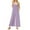 New1/Purple, variant on Otvok Womens Fashion Summer Solid Pocket Casual Sleeveless Suspender Jumpsuit