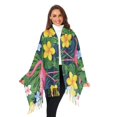 thumbnail image 3 of FORMRS Womens Scarf Winter Soft Long Big Warm Shawls Wrap Tassel Scarves, Pink Flamingo Pattern, 3 of 9