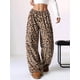 thumbnail image 4 of Pantalones Pijama para Mujer, Pantalones de Leopardo, Pantalones Pijama Peludos para Mujer, Pantalones Guepardo Y2K, Pantalones Pijama Lindos Cintura Alta Grunge Marrón S, 4 of 8