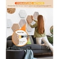 thumbnail image 5 of Hexagon Cork Boards for Walls Decor 10 Pack Cork Bulletin Board Tiles with 50 Pins,Pin Board for Office & Home, 5 of 7