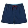 thumbnail image 7 of Ramiter Swim Trunks Men Men's Beachwear Board Shorts Quick Dry with Mesh Lining Swim Trunks(Dark Blue,S), 7 of 7