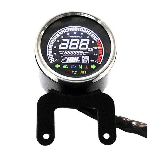Asamblea De Indicador De Nivel De Del Odómetro Del Del Velocímetro De 12V Cola Indicador LED de motocicleta