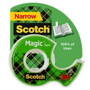 Scotch Magic Tape, 1/2 in x 800 in, Clear, 1 Dispenser/Pack