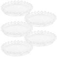 thumbnail image 1 of 5 Pcs Plateau à Bijoux Transparent Rond Porte-Anneaux en Verre Plat à Bijoux Assiettes à Bougie, 1 of 9