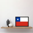 thumbnail image 2 of Chile National Flag Patriotic Vexillology World Flags Country Region Poster Artwork Framed Wall Art Print A4, 2 of 4