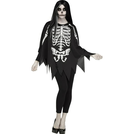 Morris Costumes Womens Halloween Poncho Quick Costume Black One Size, Style FW90355S