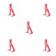 thumbnail image 3 of Sonducket 1 par de calcetines altos hasta el muslo de 52 cm JK, cómodos, antideslizantes, estilo pijo, medias largas hasta el muslo, fiesta, Cosplay, rojo Type2 NO2 Sonducket CBP395167, 3 of 5
