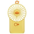 thumbnail image 2 of Iumwxz Portable Fan Video Game Convenient Handheld Small Fan Handheld Desktop Multifunctional Mini Fan Yellow Plastic Clearance Sales, 2 of 2