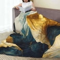 thumbnail image 6 of Susaid Golden Blue Leaf Design Print Microfiber Cleaning Cloth, Multi-Functional Cleaning Towels, Highly Absorbent Cleaning Rags,Cleaning Cloths for Car Kitchen Home-50"x40", 6 of 7