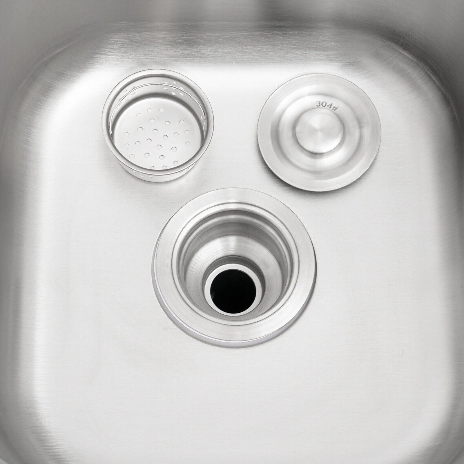 Miumaeov 2 Compartments Commercial Freestanding Kitchen Sink Stainless Steel Utility Sink