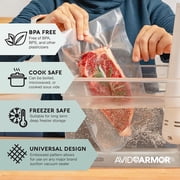 Avid Armor Vacuum Sealer Bag Rolls, 8 x 50, 2 Pack, BPA-Free Embossed