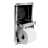 ALFI brand ABTPN88-PSS Polished Stainless Steel Recessed Toilet Paper Holder Niche