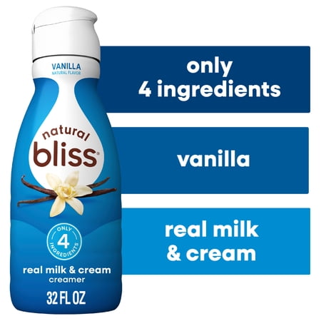 Natural Bliss Vanilla, Liquid Dairy Coffee Creamer, 32 fl oz