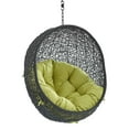 thumbnail image 3 of Modway Encase Swing Outdoor Patio Lounge Chair Without Stand in Black Peridot, 3 of 7