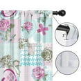 thumbnail image 4 of Blackout Kids Curtains,Pioneer Flower Floral Print Pattern Childrens Insulated Curtains Set Of 2,Bedroom Essentials,Toddler Room Decor 42"x84", 4 of 5