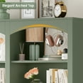thumbnail image 2 of Homfa 18-Cube Bookcase and Bookshelves, 71.2" Triple Width 6-Tier Freestanding Arch Library Cabinet for Home Office Living Room, Green, 2 of 8