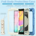 thumbnail image 3 of TECH CIRCLE Bumper Case for Samsung Galaxy Tab A 8.0 (SM-T290) Tablet 8" 2019 Version, Shockproof Protective Cute Kids Case with Screen Protector & Hand Strap & Kickstand & Shoulder Strap, Blue, 3 of 7
