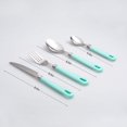 thumbnail image 4 of Cutiset Ensemble de Couverts en Acier Inoxydable 25 Pcs avec Caddie Suspendu (Vert, 25 Pcs), 4 of 4