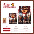 thumbnail image 3 of Yiaed Chucky Print Christmas Small Burlap Bags with Drawstring, Burlap Gift Bags Christmas Linen Treat Sacks Gift Wrapping Bags Xmas Holiday Party-Small, 3 of 7