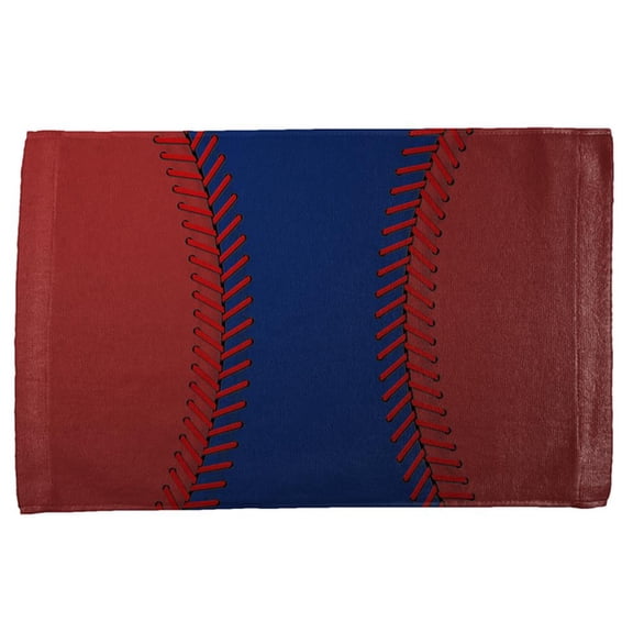 Baseball League Blue and Red All Over Sport Towel