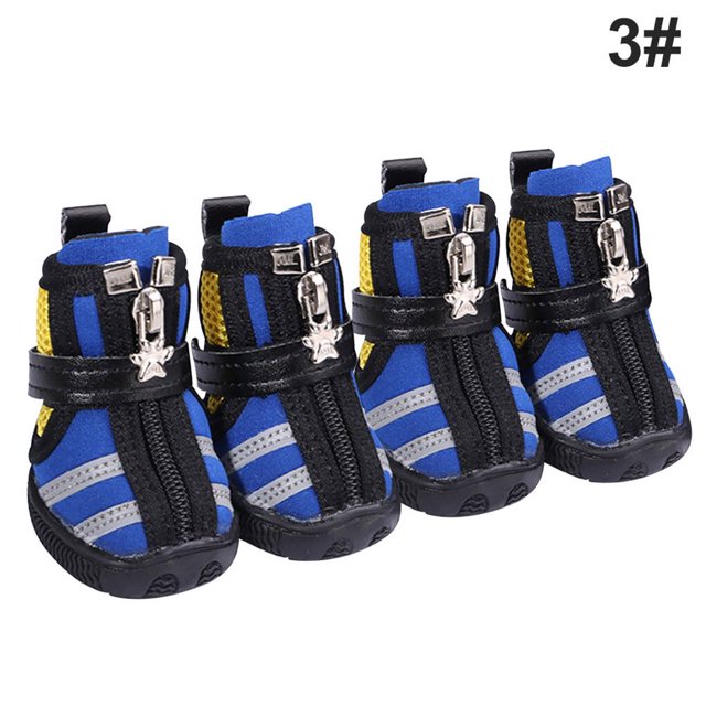Chaussures pour Animaux de Compagnie Chaussures de Sport d'Intérieur Mesh Respirant Classique Coton Fermeture Éclair Chaussures pour Animaux de Compagnie