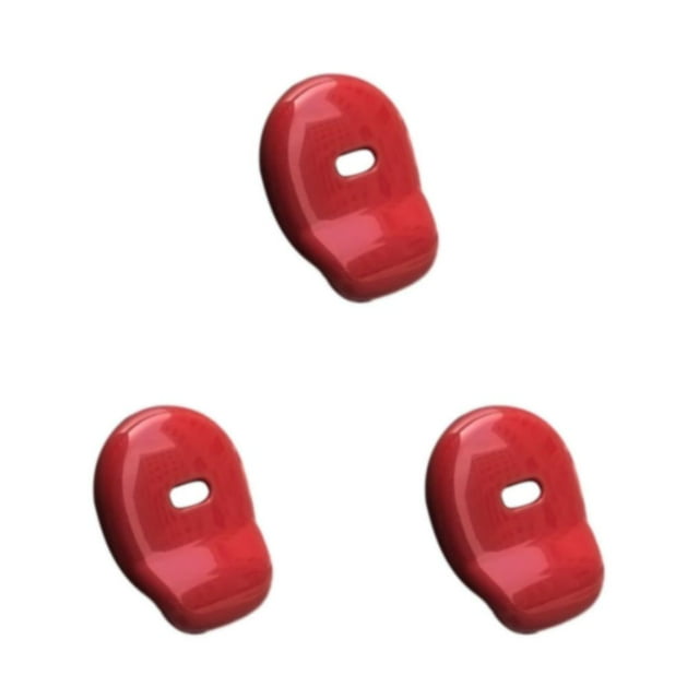 ZheElen Matériaux ABS Garniture de Poignée de Porte Arrière Extérieure pour Voiture Durable Couvre-Poignées de Hayon Extérieur Rouge Course 3ensemble
