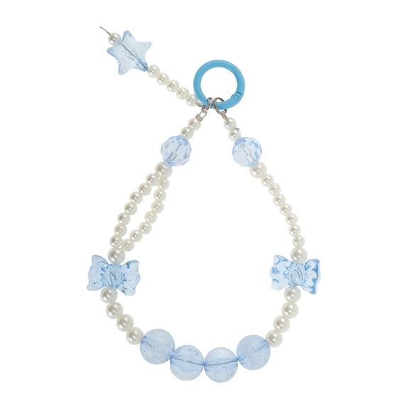 Unique Bargains 1 Pc Phone Charm Bow Star Cellphone Charm Blue