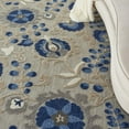 thumbnail image 3 of 6â€™ x 9â€™ Natural and Blue Indoor Outdoor Area Rug, 3 of 6