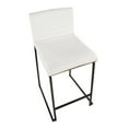 thumbnail image 5 of LumiSource White Mason Mara 26" Fixed-Height Counter Stool - Set of 2, 5 of 10